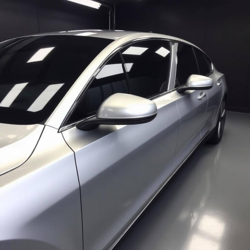 Tesla plateado con recubrimiento cerámico